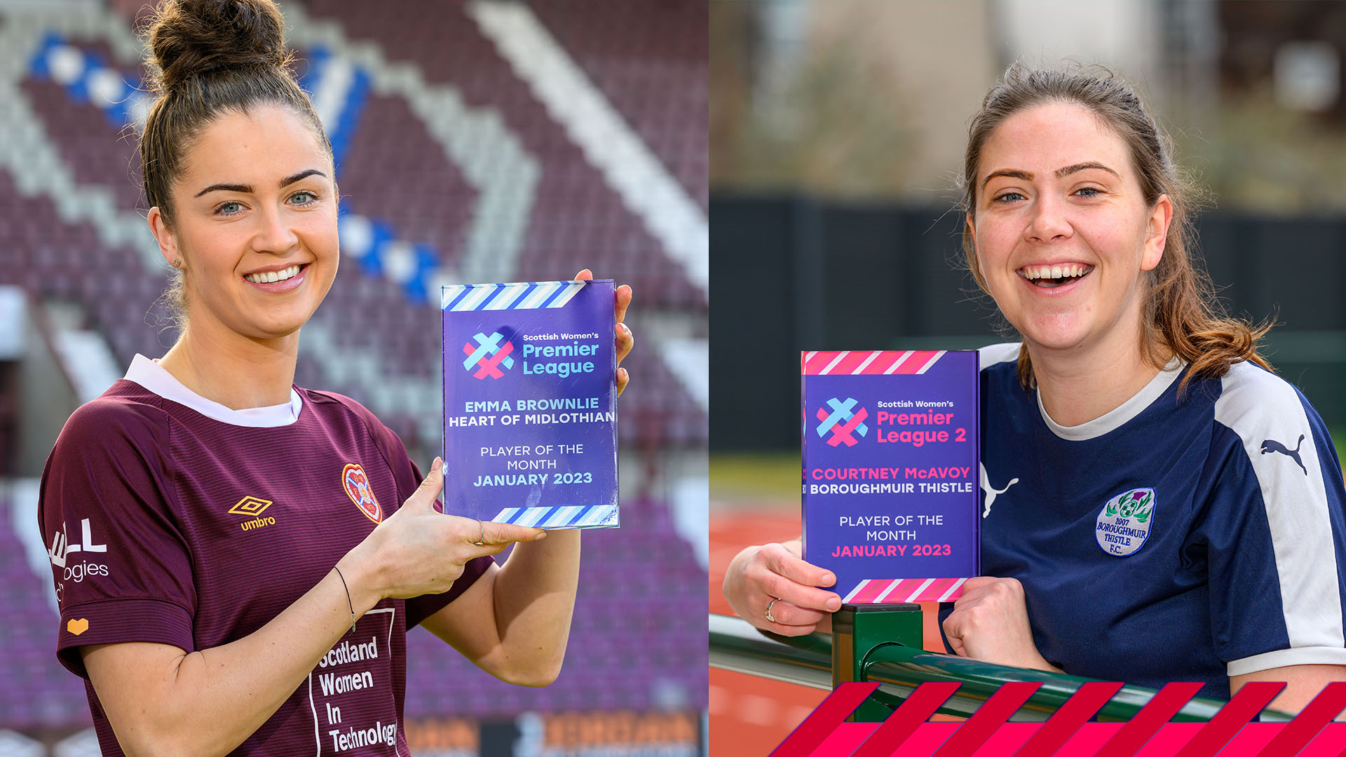 Brownlie and McAvoy make it an Edinburgh double for Hearts and Boroughmuir Thistle respectively