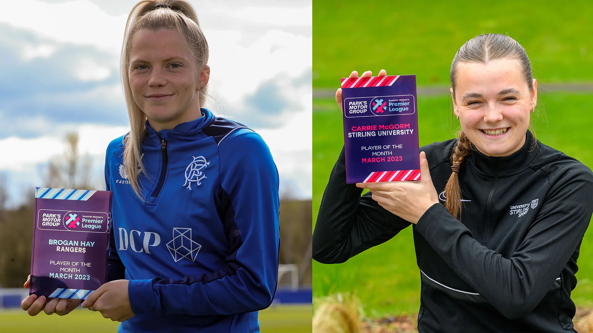 Image for Brogan Hay wins record third Player of the Month alongside Stirling Uni’s McGorm