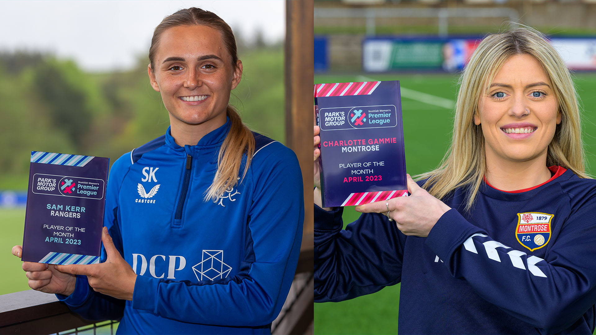 Midfielders Kerr and Gammie collect Player of the Month awards