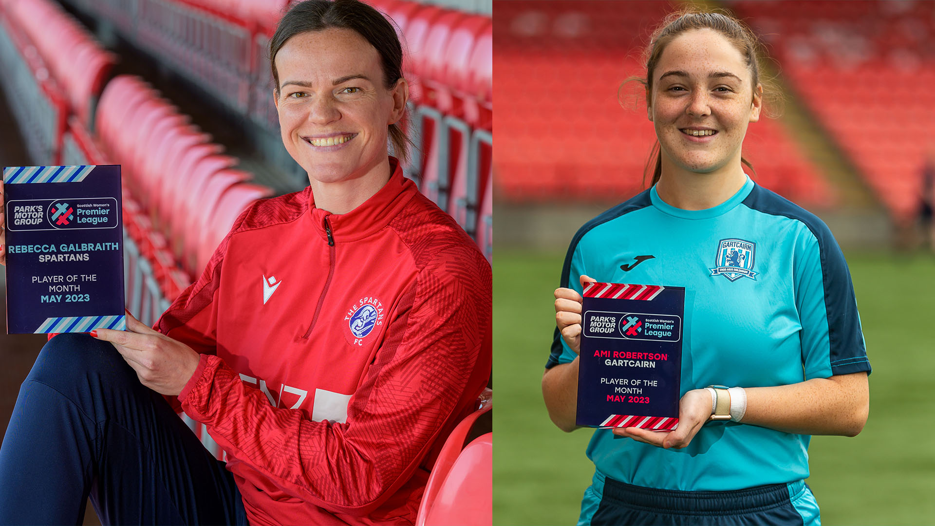 Galbraith and Robertson collect final Player of the Month awards for 2022/23