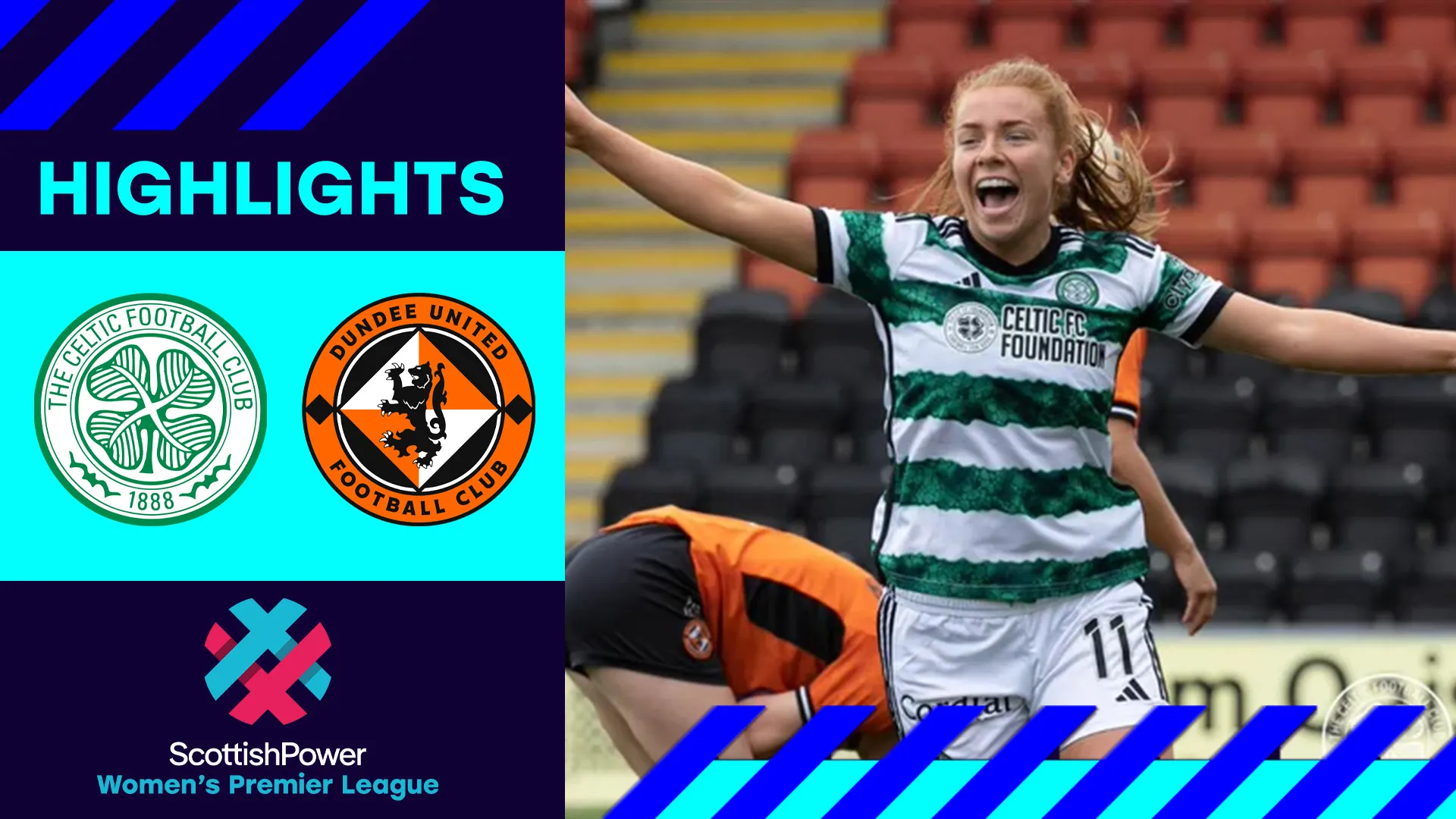 Image for Celtic 9-0 Dundee United | Celtic thrash United to go clear at the top | SWPL