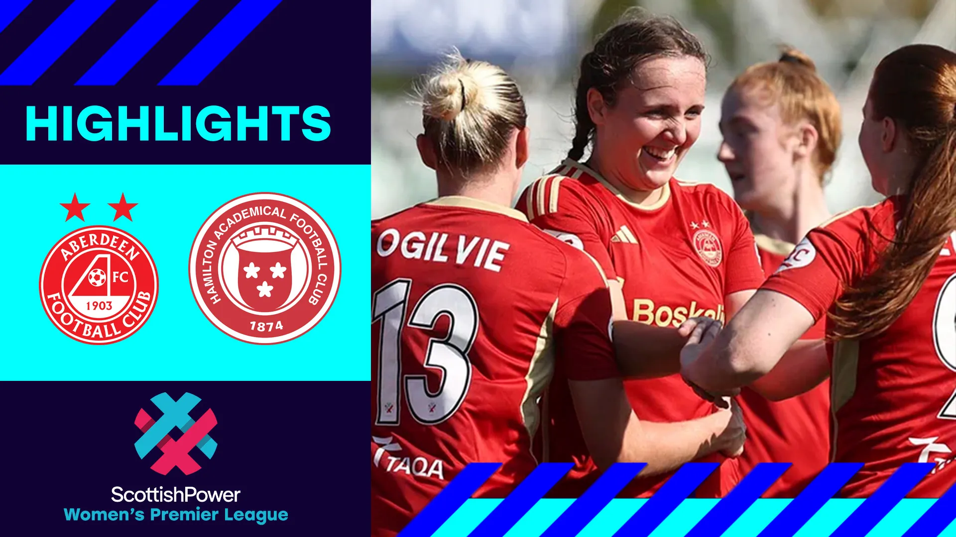 Image for Aberdeen 4-0 Hamilton Academical | Dons move into top-six with comfortable win over Accies | SWPL