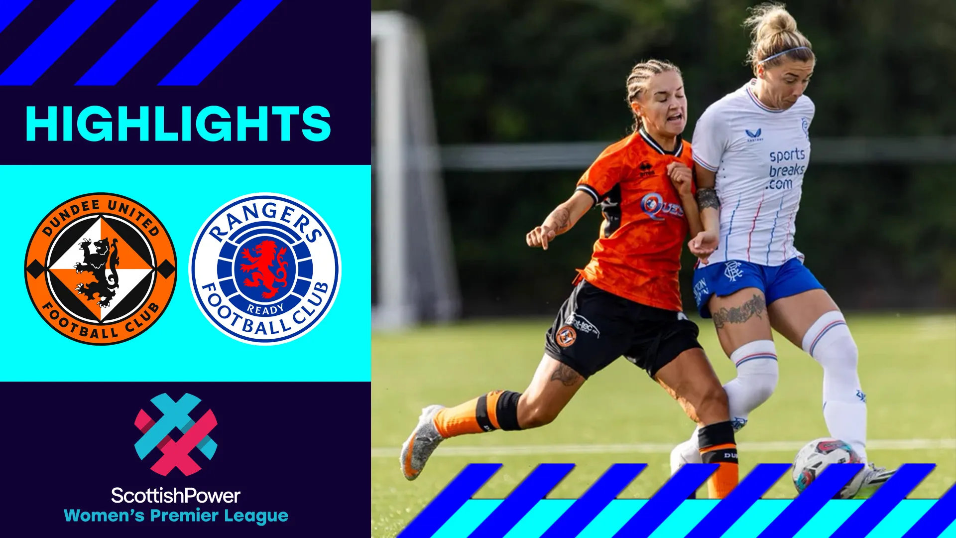 Image for Dundee United 1-8 Rangers | Rangers go top with thumping victory over the Terrors | SWPL