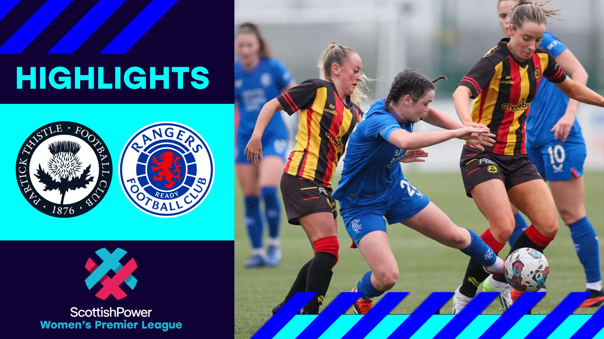 Image for Partick Thistle 1-3 Rangers | Gers leave it late to defeat the Jags | SWPL