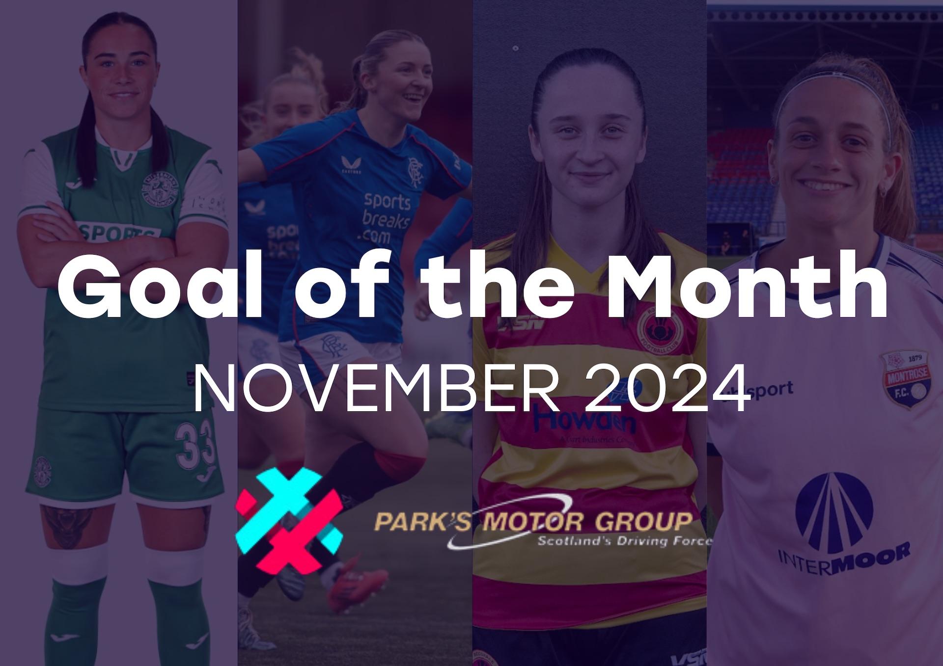 SWPL Goal of the Month, November 2024 | Supported by Park’s Motor Group