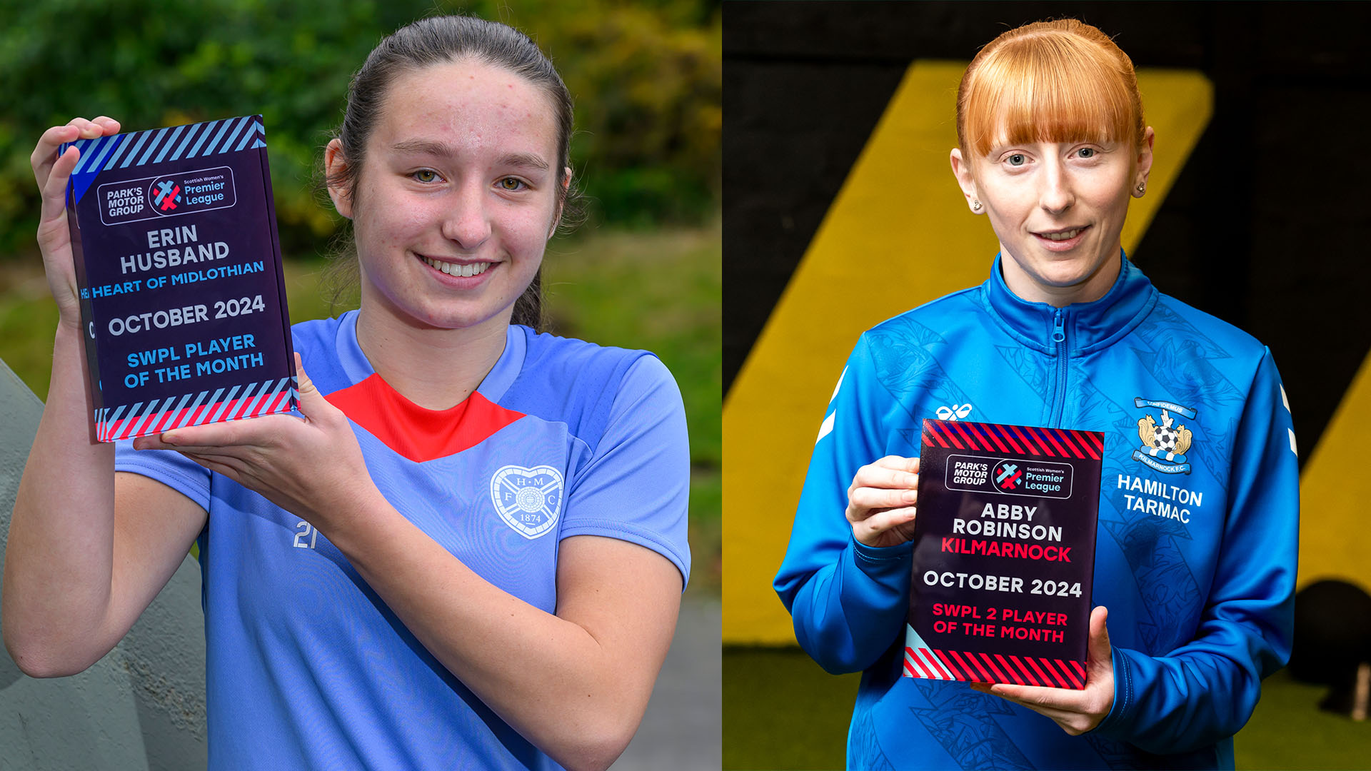 Husband and Robinson win SWPL Player of the Month awards for October