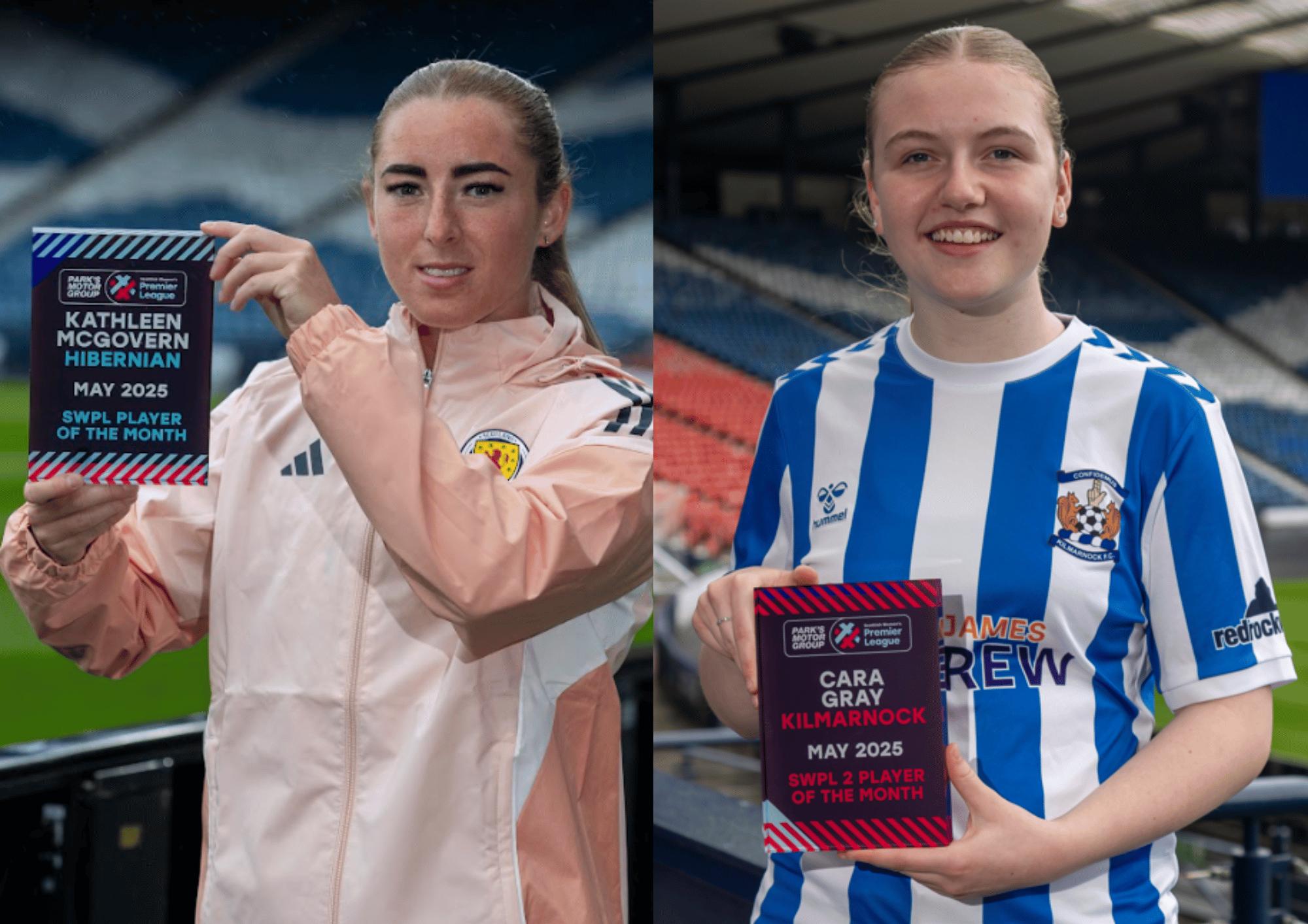 McGovern and Gray win SWPL Player of the Month awards for May