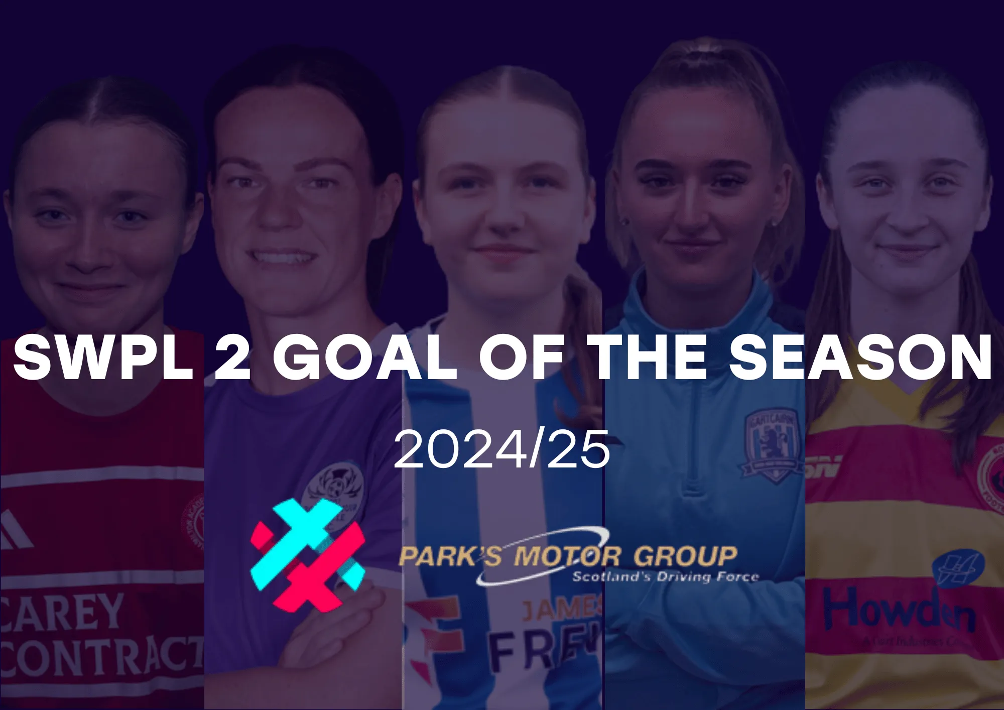 Image for SWPL 2 Goal of the Season Nominees, 2024/25 | Supported by Park’s Motor Group