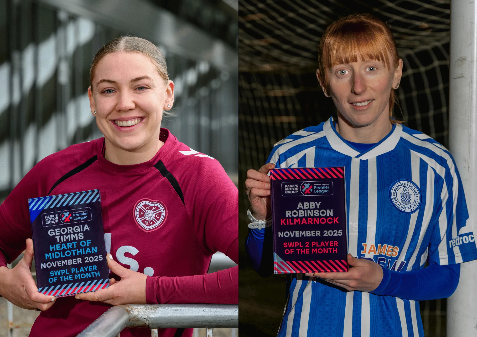 Image for Timms and Robinson win SWPL Player of the Month Awards for November