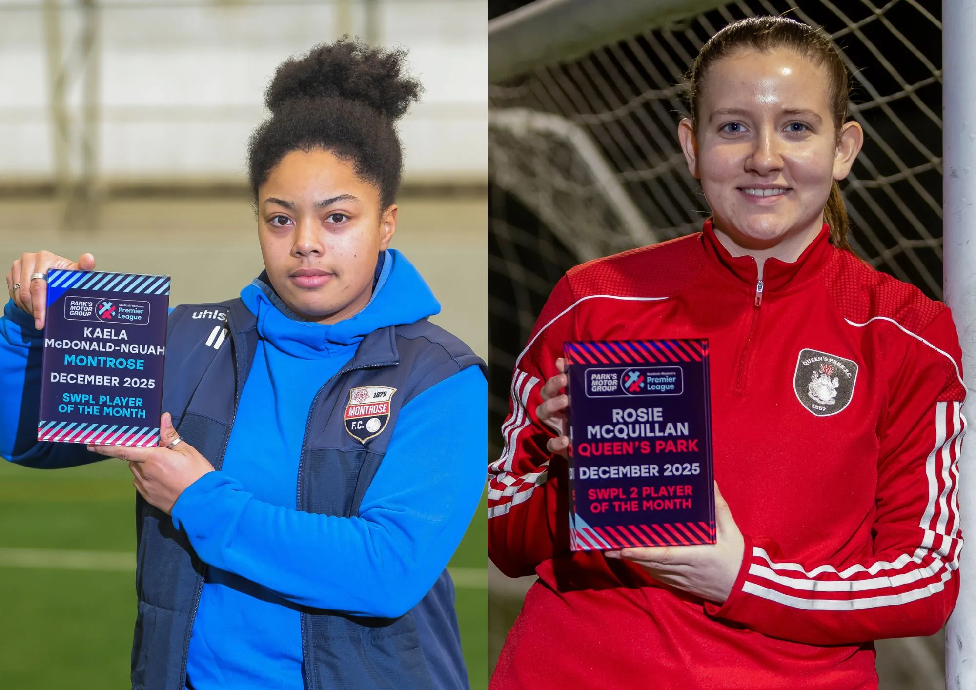 Image for McDonald-Nguah and McQuillan win SWPL Player of the Month Awards for December