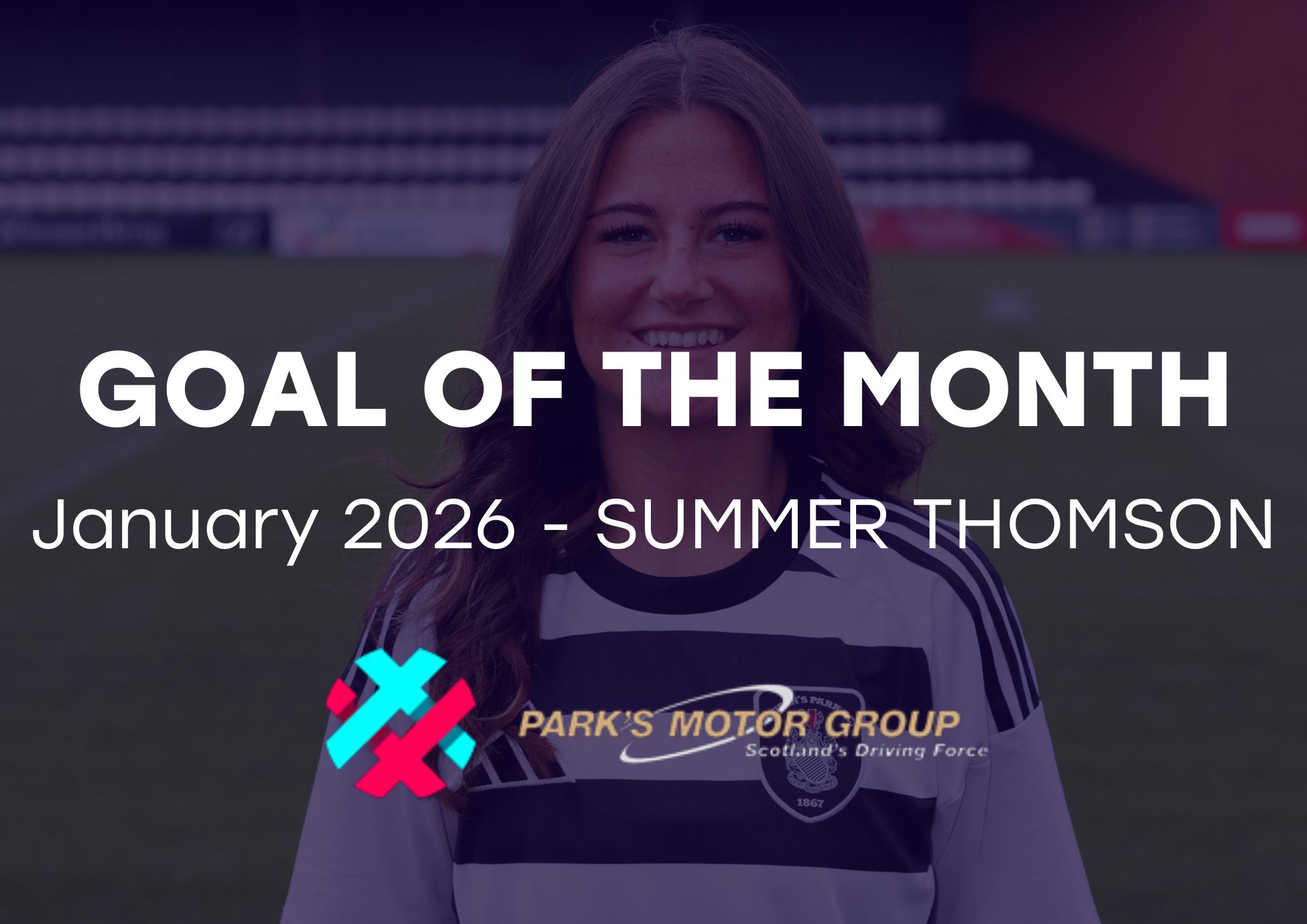 Summer Thomson wins January SWPL Goal of the Month, supported by Park’s Motor Group