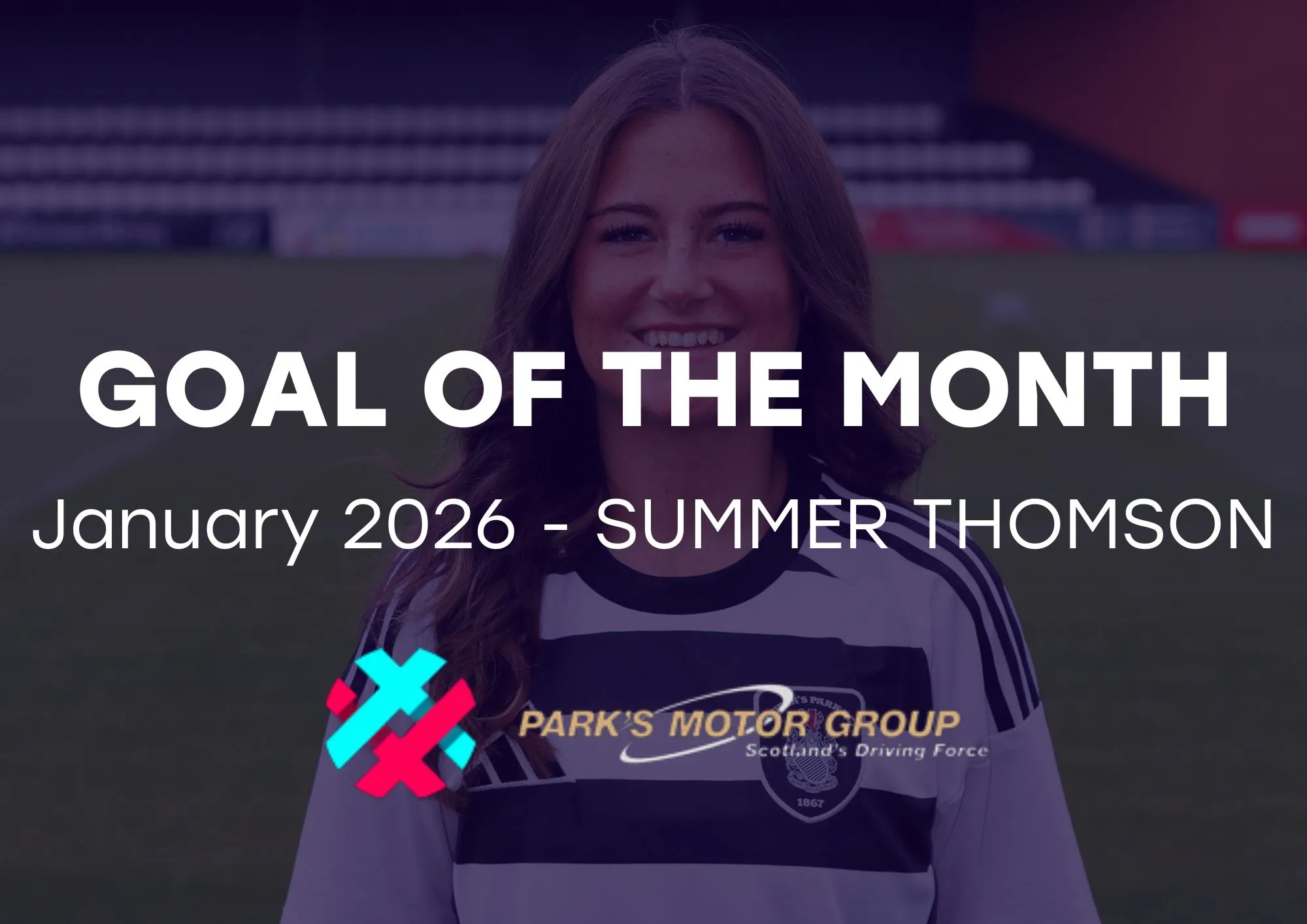 Image for Summer Thomson | SWPL Goal of the Month, January 2026 | Supported by Park’s Motor Group