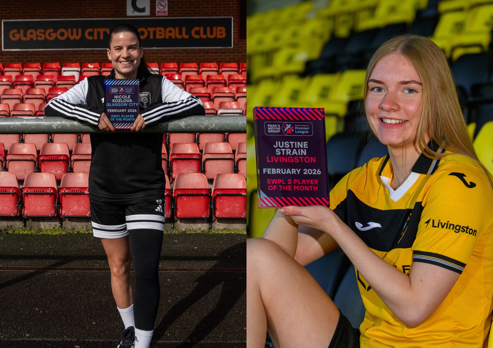 Kozlova and Strain win SWPL Player of the Month Awards for February