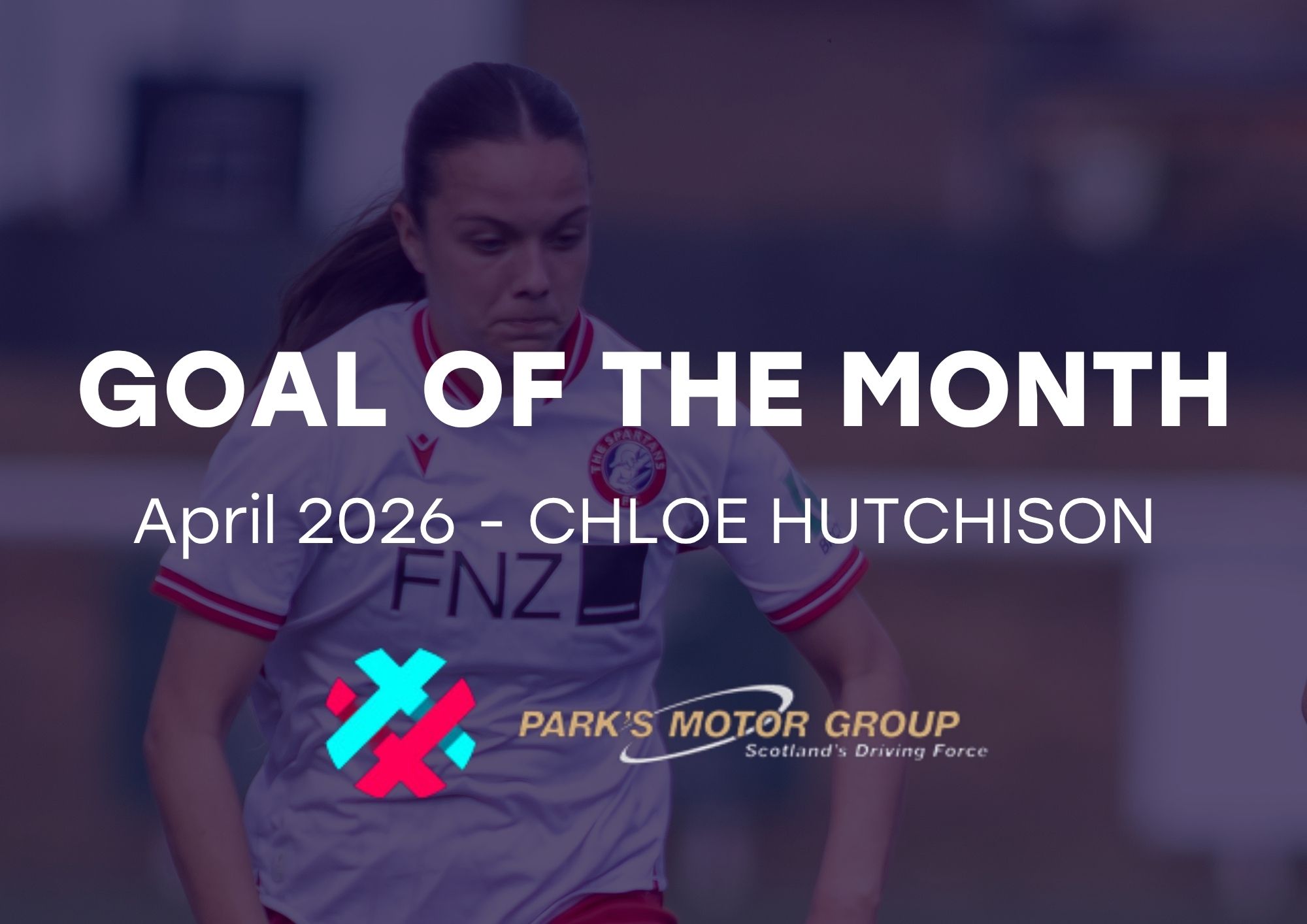 Chloe Hutchison wins April SWPL Goal of the Month, supported by Park’s Motor Group