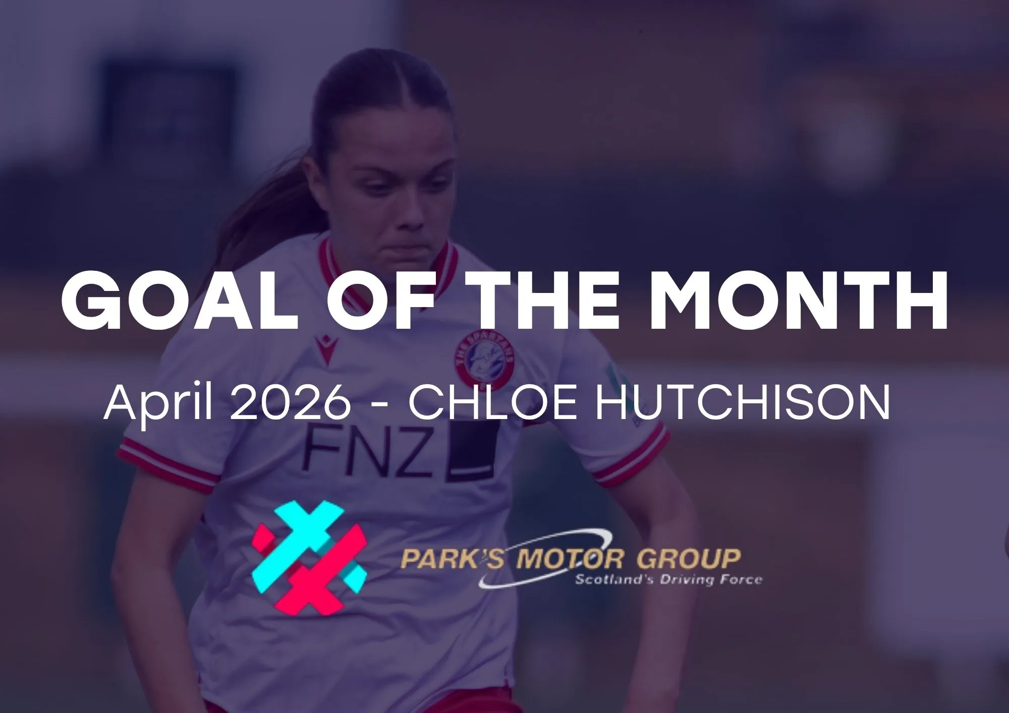Image for Chloe Hutchison wins April SWPL Goal of the Month, supported by Park’s Motor Group