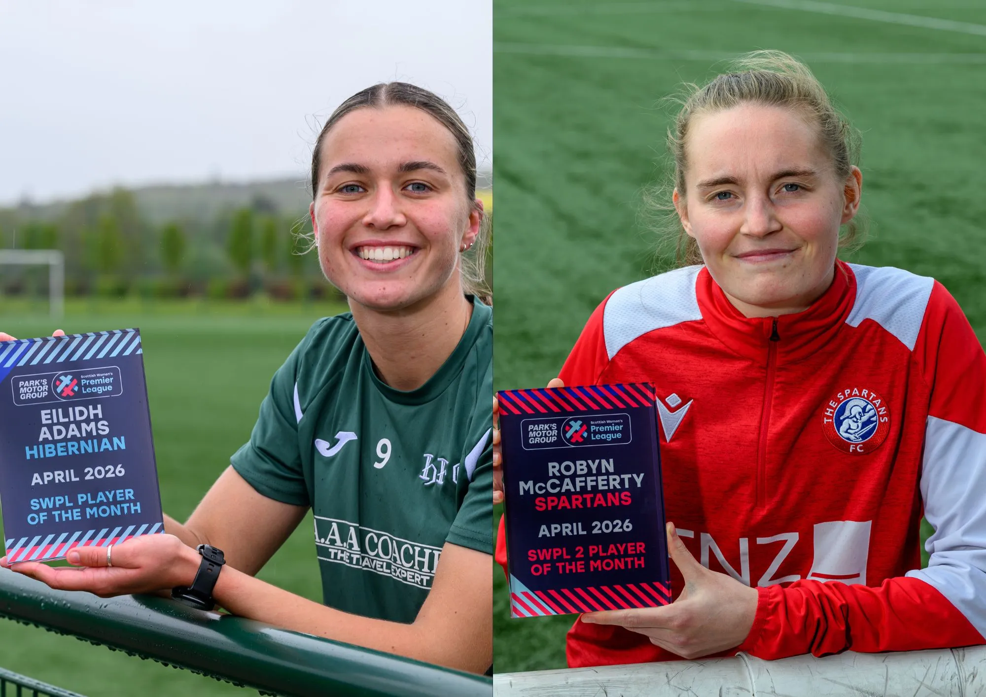 Image for Adams and McCafferty win SWPL Player of the Month Awards for April
