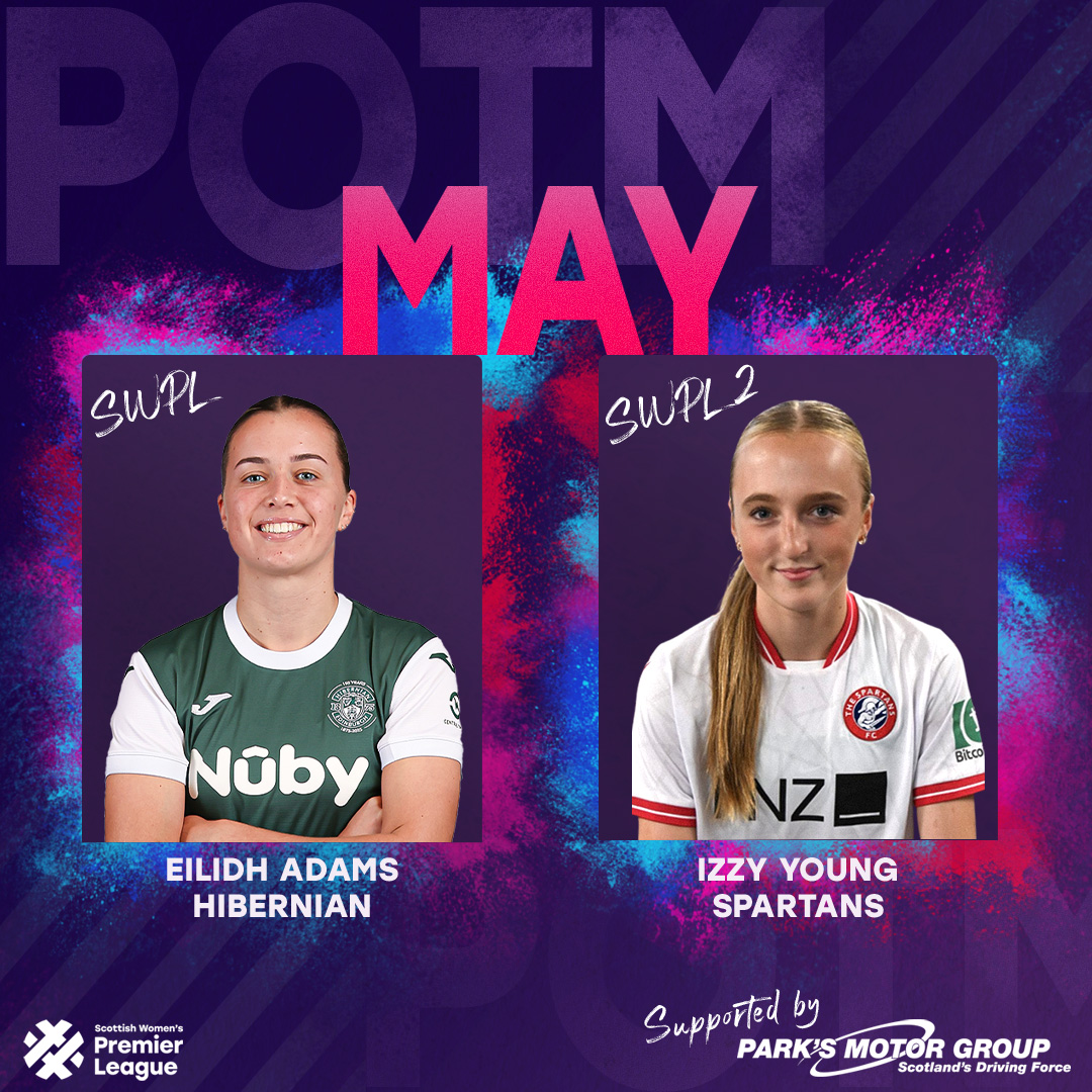 Adams and Young win SWPL Player of the Month Awards for May